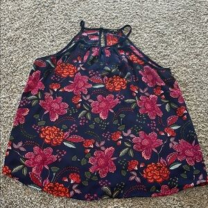 Papermoon Blue and Pink Floral Top